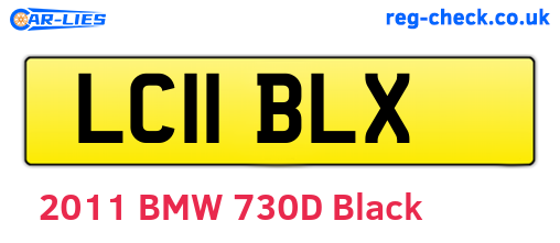 LC11BLX are the vehicle registration plates.
