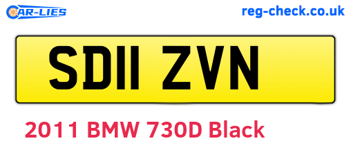 SD11ZVN are the vehicle registration plates.