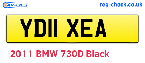 YD11XEA are the vehicle registration plates.