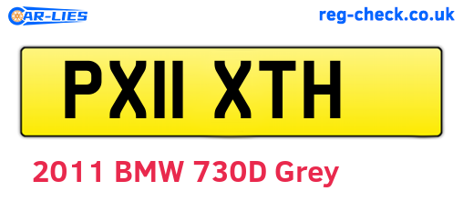 PX11XTH are the vehicle registration plates.