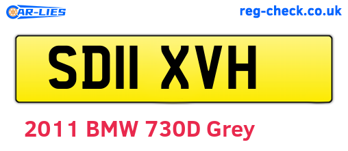 SD11XVH are the vehicle registration plates.