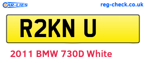R2KNU are the vehicle registration plates.