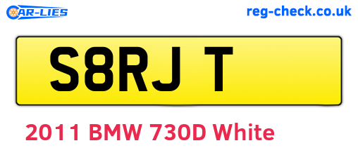 S8RJT are the vehicle registration plates.