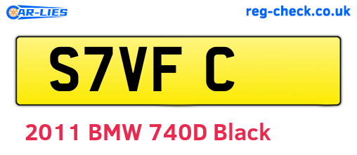 S7VFC are the vehicle registration plates.