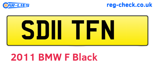 SD11TFN are the vehicle registration plates.