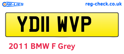 YD11WVP are the vehicle registration plates.