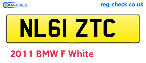 NL61ZTC are the vehicle registration plates.