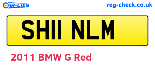 SH11NLM are the vehicle registration plates.