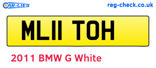 ML11TOH are the vehicle registration plates.