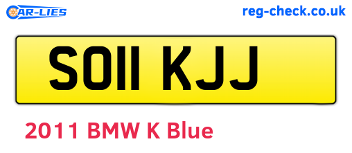 SO11KJJ are the vehicle registration plates.