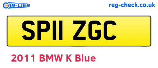 SP11ZGC are the vehicle registration plates.