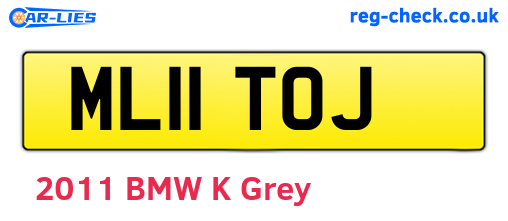 ML11TOJ are the vehicle registration plates.