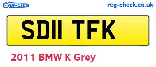 SD11TFK are the vehicle registration plates.