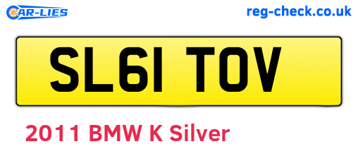 SL61TOV are the vehicle registration plates.