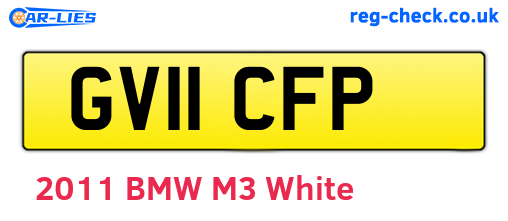 GV11CFP are the vehicle registration plates.