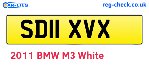 SD11XVX are the vehicle registration plates.