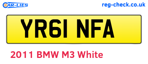 YR61NFA are the vehicle registration plates.