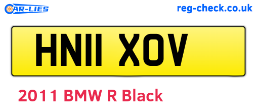 HN11XOV are the vehicle registration plates.