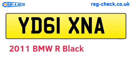YD61XNA are the vehicle registration plates.
