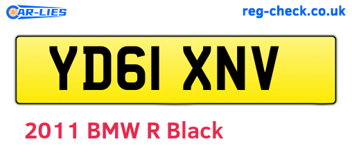 YD61XNV are the vehicle registration plates.