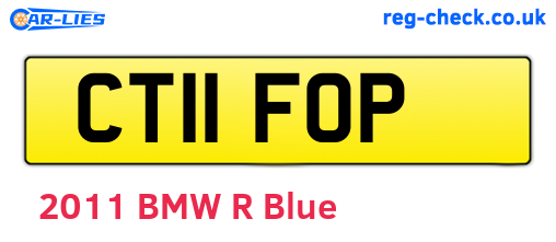 CT11FOP are the vehicle registration plates.