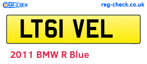LT61VEL are the vehicle registration plates.