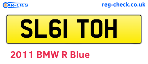 SL61TOH are the vehicle registration plates.