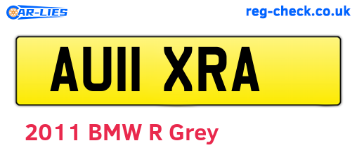 AU11XRA are the vehicle registration plates.