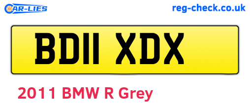 BD11XDX are the vehicle registration plates.