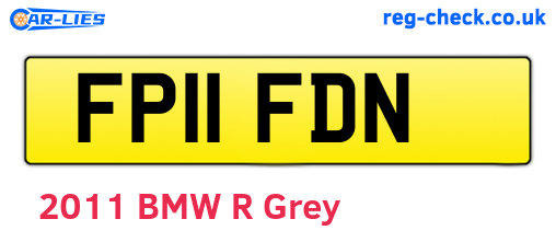 FP11FDN are the vehicle registration plates.
