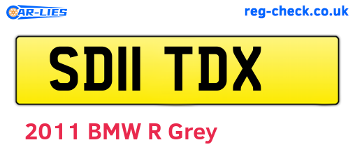 SD11TDX are the vehicle registration plates.
