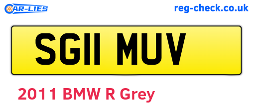 SG11MUV are the vehicle registration plates.
