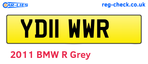 YD11WWR are the vehicle registration plates.