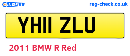YH11ZLU are the vehicle registration plates.