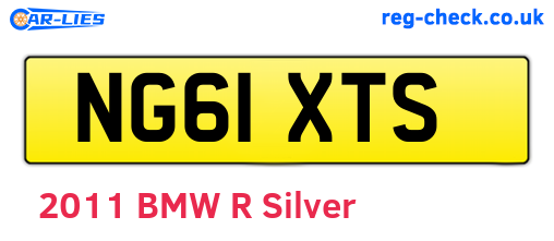NG61XTS are the vehicle registration plates.
