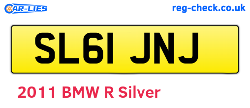 SL61JNJ are the vehicle registration plates.