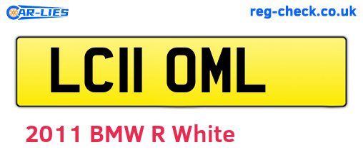 LC11OML are the vehicle registration plates.