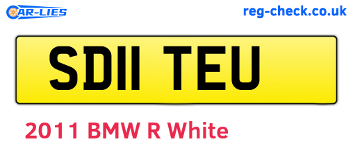 SD11TEU are the vehicle registration plates.