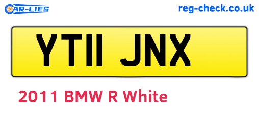 YT11JNX are the vehicle registration plates.