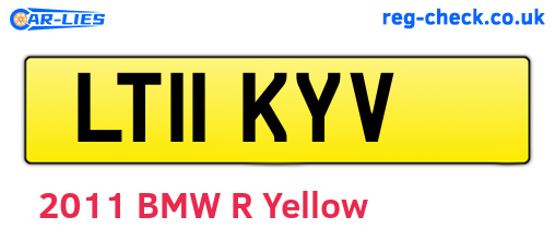 LT11KYV are the vehicle registration plates.
