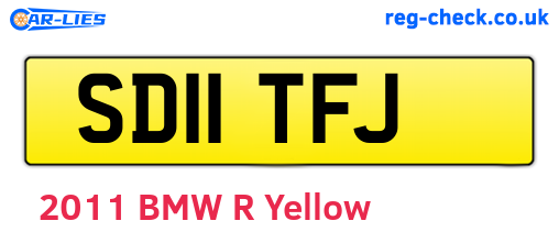 SD11TFJ are the vehicle registration plates.
