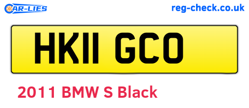 HK11GCO are the vehicle registration plates.