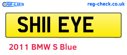 SH11EYE are the vehicle registration plates.
