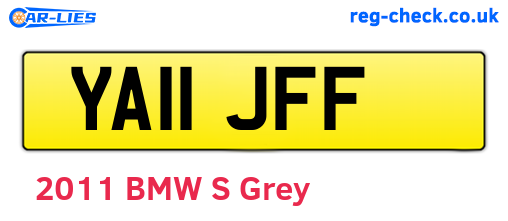 YA11JFF are the vehicle registration plates.