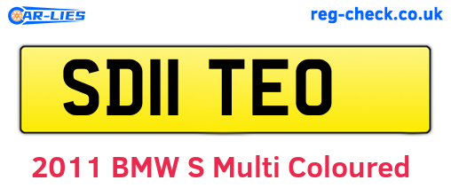 SD11TEO are the vehicle registration plates.