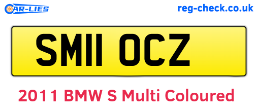SM11OCZ are the vehicle registration plates.
