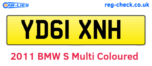 YD61XNH are the vehicle registration plates.
