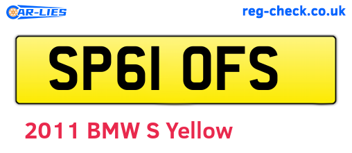 SP61OFS are the vehicle registration plates.
