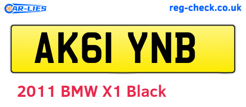 AK61YNB are the vehicle registration plates.
