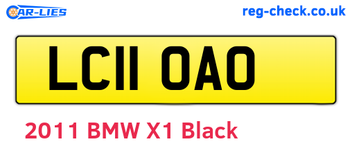 LC11OAO are the vehicle registration plates.